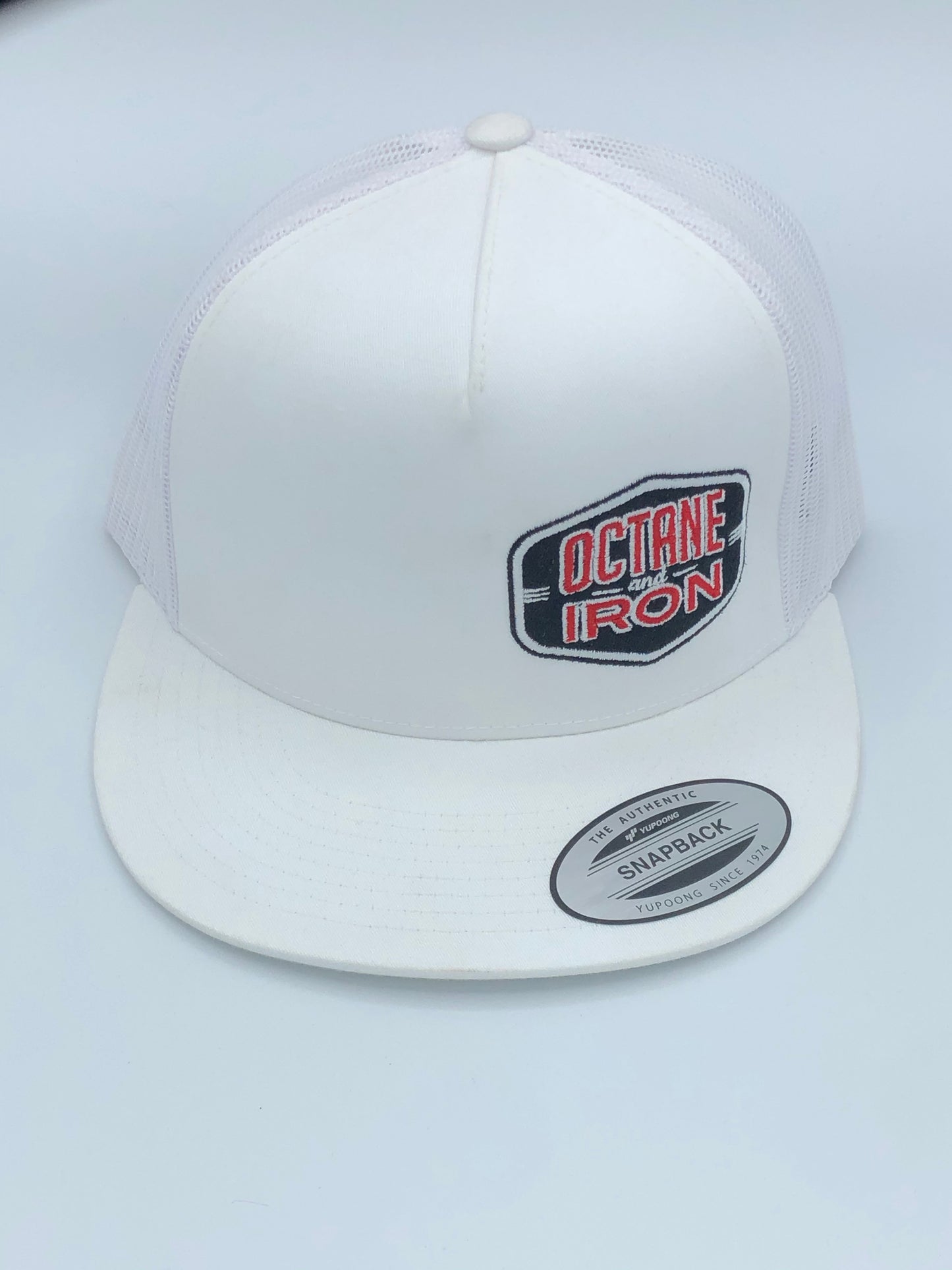 White Snapback Flat Bill
